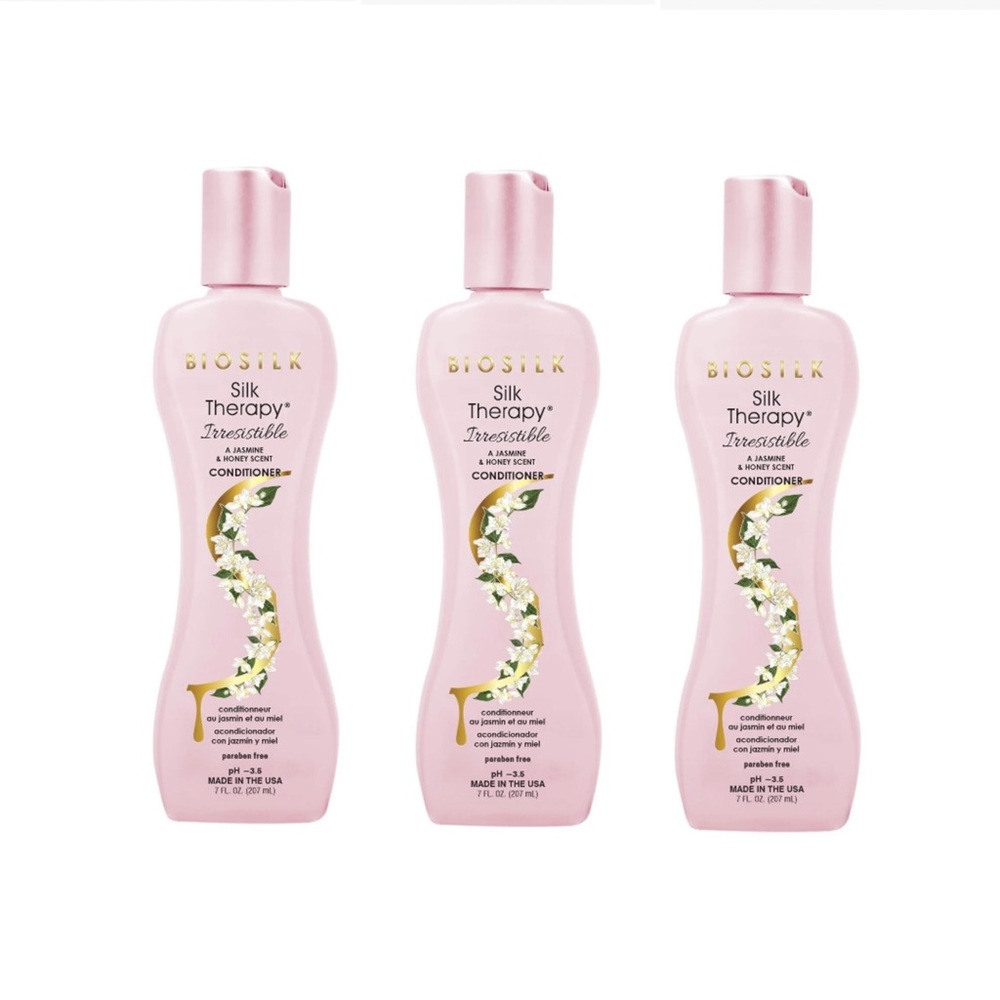 BioSilk Silk Therapy Irresistible Jasmin & Honey Conditioner 3 PACK